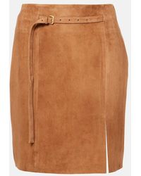 Vince - Mini-Jupe En Daim - Lyst