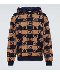 Gucci - GG Cotton Jacquard Hooded Jumper - Lyst