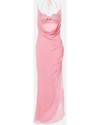 Blumarine - Abito Lungo Georg Con Decorazioni - Lyst