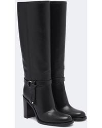 Fendi - Leather Knee-High Boots - Lyst