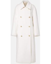 TOTEME - Double-Breasted Wool-Blend Coat - Lyst