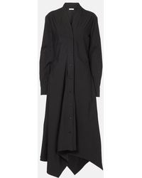 Ferragamo - Cotton-Blend Jersey Midi Dress - Lyst