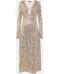 ROTATE BIRGER CHRISTENSEN - 'Net Sequins Midi' Dress - Lyst