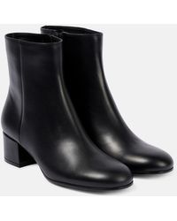 Gianvito Rossi - 45 Leather Ankle Boots - Lyst