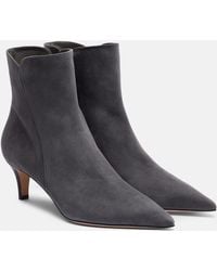 Gianvito Rossi - Levy 55 Suede Ankle Boots - Lyst