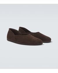 STÒFFA - Suede Slip-On Shoes - Lyst