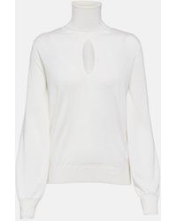 Tom Ford - Cutout Cashmere And Silk Turtleneck Sweater - Lyst