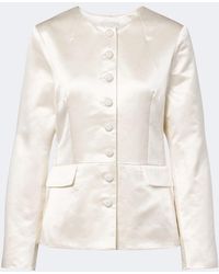 Posse - Verity Cotton And Silk Satin Jacket - Lyst
