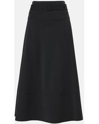 Max Mara - Leisure Jersey Midi Skirt - Lyst