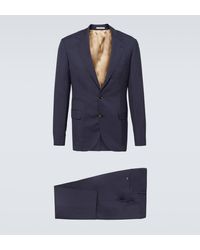 Brunello Cucinelli - Single-breasted Wool And Silk Suit - Lyst