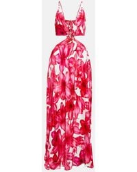 Alexandra Miro - Colette Floral Cutout Maxi Dress - Lyst