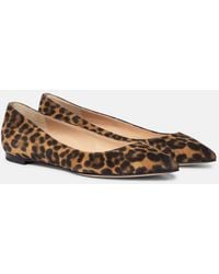 Gianvito Rossi - Gianvito Leopard-print Ballet Flats - Lyst