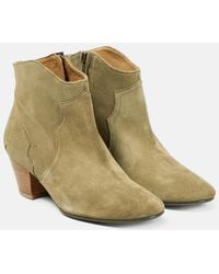 Isabel Marant - Dicker Suede Bootie - Lyst