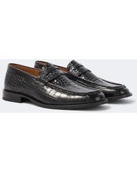 Our Legacy - Light Croc-Effect Leather Penny Loafers - Lyst