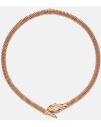 BVLGARI - Serpenti 18Kt Rose Necklace With Diamonds And Onyx - Lyst