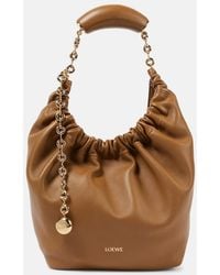 Loewe - Squeeze Small Leather Shoulder Bag - Lyst