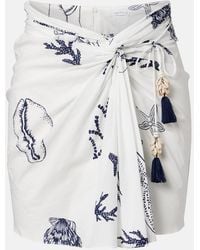 Poupette - Tilda Printed Cotton Wrap Skirt - Lyst