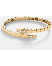 BVLGARI - Serpenti Viper 18Kt Bracelet With Diamonds - Lyst