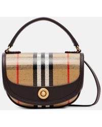Burberry - Highlands Mini Jacquard Shoulder Bag - Lyst