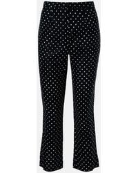 Faithfull the Brand - Iria Polka-Dot Linen Capri Pants - Lyst