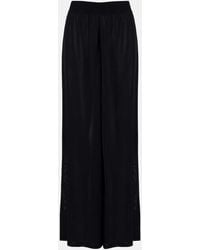 Alaïa - High-Rise Wide-Leg Pants - Lyst