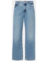FRAME - Cropped Straight Jeans Le Jane - Lyst