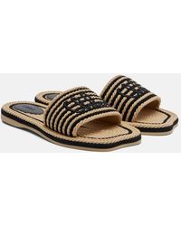 Chloé - Sand Logo Slides - Lyst