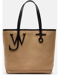 JW Anderson - Leather-Trimmed Canvas Tote Bag - Lyst