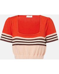 Zimmermann - Ascension Knitted Cotton-Blend Top - Lyst