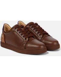 Christian Louboutin - Fun Vieira Leather Sneakers - Lyst