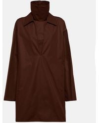Jil Sander - Layered Cotton Minidress - Lyst