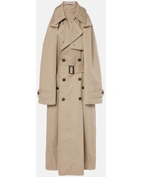 Balenciaga - Suspended Trench Cotton Twill Midi Dress - Lyst