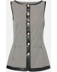 Jonathan Simkhai - Weste Cressida Mit Lederimitat - Lyst