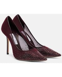 Jimmy Choo - Love 100 Crystal-Embellished Pumps - Lyst