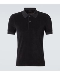 Tom Ford - Cotton-Blend Terry Polo Shirt - Lyst