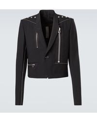 Rick Owens - Alice Studded Virgin Wool Blazer - Lyst