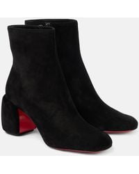 Christian Louboutin - Minny Booty 70 Suede Ankle Boots - Lyst