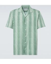 Orlebar Brown - Hibbert Striped Bowling Shirt - Lyst