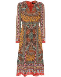 Etro Printed Silk Dress - Multicolour