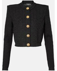 Balmain - Cardigan Pb Labyrinth En Lame - Lyst