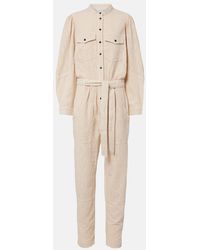 Isabel Marant - Kellen Broderie Anglaise Cotton Jumpsuit - Lyst
