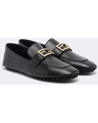 Fendi - Mokassins Tube Aus Leder - Lyst