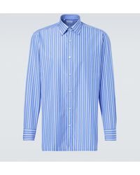 Charvet - Striped Cotton Poplin Shirt - Lyst