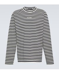 Dolce & Gabbana - Striped Cotton Jersey T-shirt - Lyst