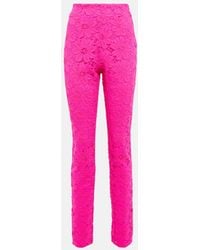 ROTATE BIRGER CHRISTENSEN - Pantalon A Taille Haute En Dentelle - Lyst