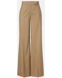 Max Mara - Bronte Wool And Silk Wide-Leg Pants - Lyst