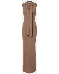 AYA MUSE - Rory Hooded Cotton-Blend Maxi Dress - Lyst