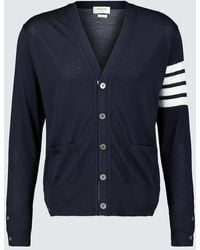Thom Browne - Cardigan 4-Bar Aus Wolle - Lyst