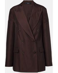 JOSEPH - Valery Silk And Cotton Blazer - Lyst