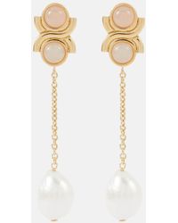 Chloé - Orecchini pendenti con perle bijoux - Lyst